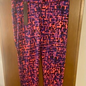 Vibrant Pink and Purple Patterned Pants